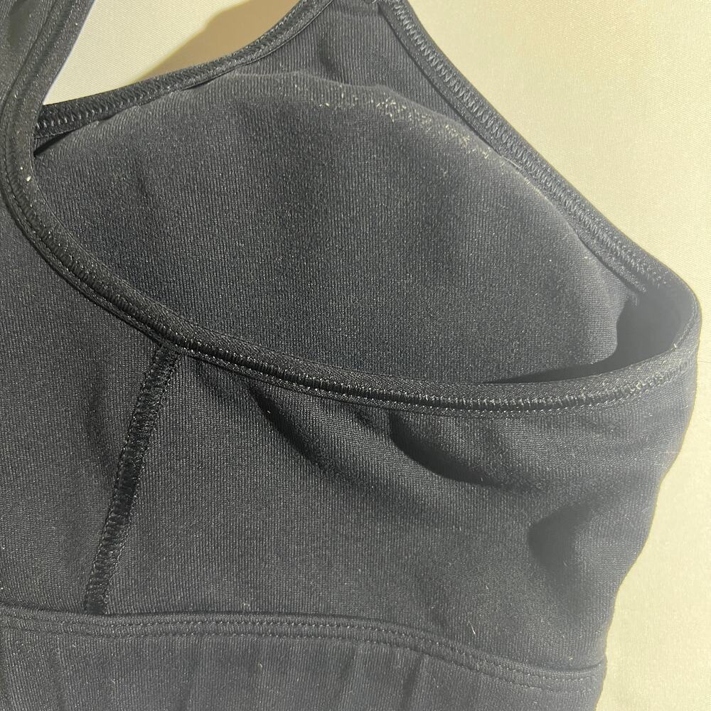 Under Armour Black Logo Strap Sports Bra Medium Women - Picture 5 of 7